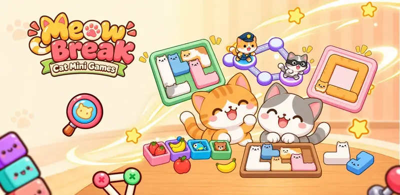 Meow Break: Cat Mini Games artwork